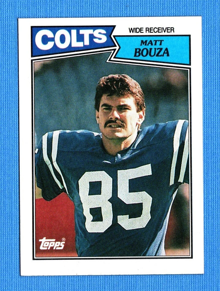 1987 Topps #377 Matt Bouza NM Indianapolis Colts - Image 1 of 1