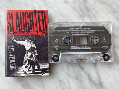 Slaughter The Wild Life CASSETTE Tape 1992 Chrysalis F4-21911 Reach For The Sky - Image 1 of 3