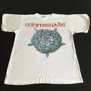 WHITESNAKE "LIQUOR & POKER" 1990 TOUR T-SHIRT - UNWORN - LARGE - Picture 1 of 6