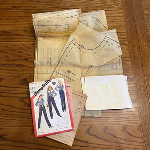 Simplicity MOM Jeans Fuss-Free Close-Fit Sew Pattern 5499 Size 12 VTG 80s CUT - Picture 1 of 7