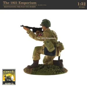1:32 Metal Conte Collectibles WWII US Army 82nd Airborne Paratrooper Figure - Picture 1 of 3
