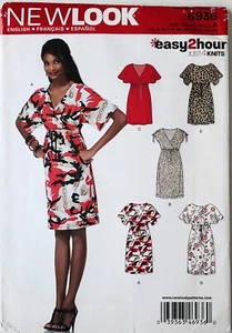New Look 6936 Misses Easy 2 Hour Dresses Sewing Pattern Sz 8-18 - Picture 1 of 1