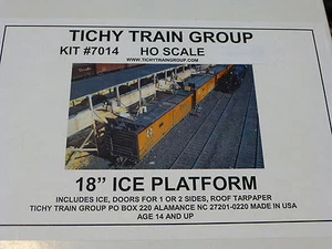 Tichy Train Group #7014 (HO Scale) Icing Platform/Dock -- Kit - 18" 45.7cm Long - Imagen 1 de 2