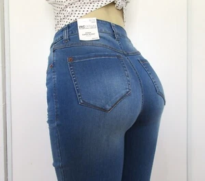 New INC International Concepts Size 6 Womens Curvy Blue Denim Skinny Jeans - Picture 1 of 11