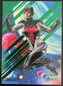 2022 Upper Deck Marvel Fleer Ultra Avengers Green Parallel #66 Smasher - Bild 1 von 2