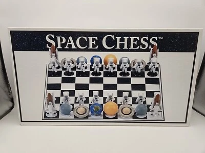 Vintage SPACE CHESS Set Board Game by Big League 2002 - Year 100% COMPLETE! - Image 1 of 4