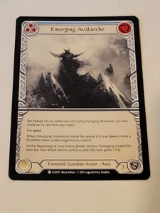 Emerging avalanche (Blue) Tales of Aria 1st Edition Fab Tcg NM - Picture 1 of 2