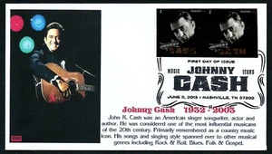 USA, SCOTT # 4789A, RARE GLEN FDC COVER - SINGER JOHNNY CASH, IMPERF PAIR 2013 - Picture 1 of 1