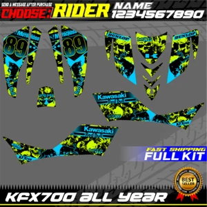 Graphics Compatible KFX 700 kawasaki Kit decals stickers KFX700 ATV New model 1 - Bild 1 von 1