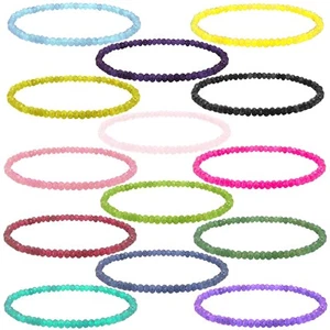 BAILYSBEADS Rubine Smaragde Saphire Apatite usw. Stretch Armband gummizug 3x4mm - Bild 1 von 16