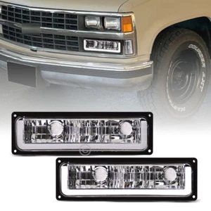Luces de parachoques señal cromada 1992-1999 CK Suburban/Tahoe/Yukón con barra de tubo LED - Imagen 1 de 9