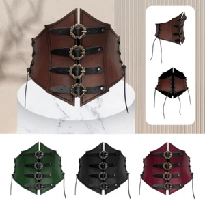 Vintage Medieval Wide Buckle Corset Belt Princess Cosplay Costume Fancy Girldle - Picture 1 of 14