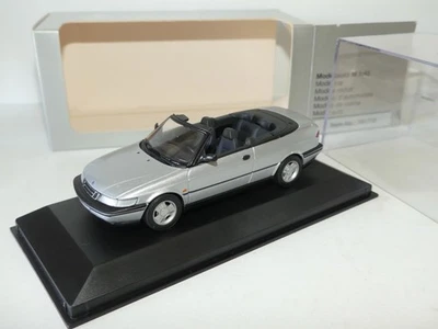 SAAB 900 CABRIOLET 1995 Gris MINICHAMPS 1:43 - Photo 1/2
