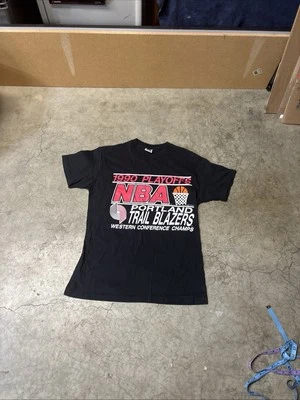 Vintage Portland Trail Blazers 1990 NBA Playoffs Basketball T Shirt Mens XL - Image 1 of 4