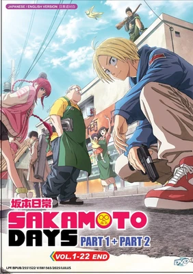 DVD SAKAMOTO DAYS Part 1+2 Vol.1-22 END English Dubbed All Region FREESHIP - Image 1 of 4