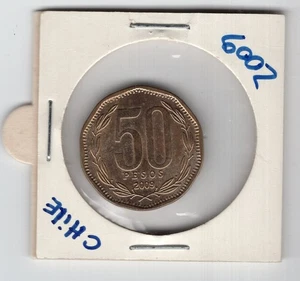 Chile 50 pesos 2009 O'Higgins UNC details - Picture 1 of 2