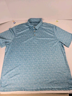 Caribbean Joe Island Shirt Men 2XL Pineapple Design Polyester  Button Up Golf - Image 1 of 4