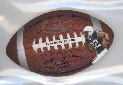 2011 Leaf Ultimate Draft Football Die-Cuts Purple /5 Evan Royster Rookie Auto RC - Image 1 of 2