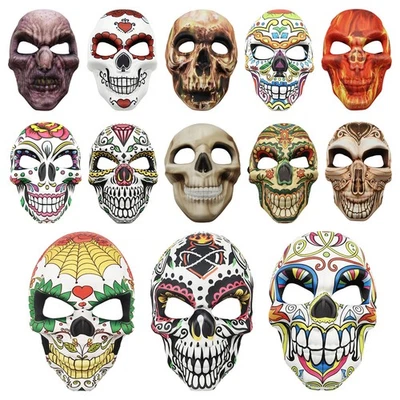 1Pcs Halloween Skull Masks w/Elastic String Masquerade Party Mask Cosplay Props - Image 1 of 3