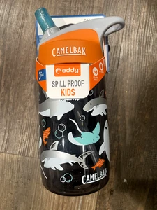 Camelbak Eddy Kids Sharks Water Bottle .4 Liters (about 13.5oz) - Picture 1 of 2