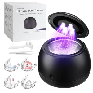 45KHz Ultrasonic Retainer Cleaner Machine, 230ML UV Cleaner for Retainer, Dentur - Picture 1 of 8