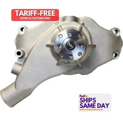 Proform 68243, One Natural Aluminum Big Block Chevy Aluminum Water Pump Short Sa - Image 1 of 4