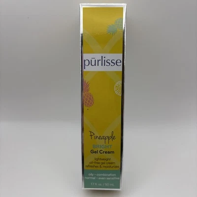 NIB! PURLISSE BEAUTY Pineapple Bright Brightening Gel Cream 1.7oz/50ml Full Size - Image 1 of 4