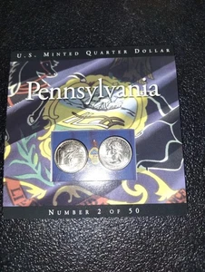 1999 - P & 1999 - D Pennsylvania State Quarters - Stempelglanz -  - Bild 1 von 6