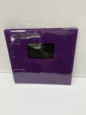 Álbum de recortes de recuerdos 12x12 álbum de 10 páginas con portada inserción de fotos púrpura Foto 1 de 4