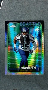 2024 Topps Chrome Prism Refractor #182 Richard Sherman Seahawks - Picture 1 of 2