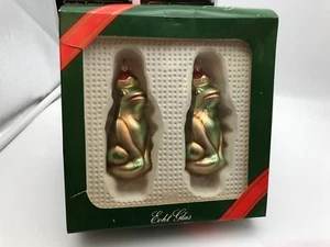 Krebs Lauscha Glas 🎄🎄 2 Stück Weihnachtsbaumschmuck Ornament 12 cm.  Neuware - Bild 1 von 2