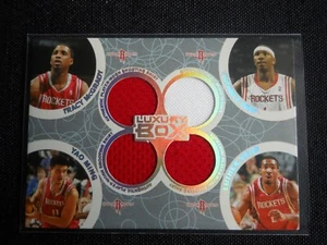 Camiseta deportiva cuádruple Topps Luxury Box Yao Ming Tracy McGrady Swift Head 2005-06 #140/193 - Imagen 1 de 2