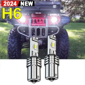 For Yamaha GRIZZLY 600 1998-2001 BulbH6 LED Headlight Bulbs Lights 2x 6000k - Picture 1 of 13