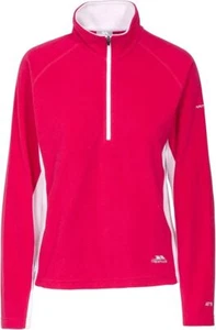 Trespass apres giacche donna in pile con cerniera mezza lunghezza, lampone, xxs - Foto 1 di 1