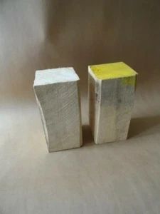 2 P Bass Wood Lumber Block Blank 5 3/4 x 5 3/4 x 11 1/2 Air Dried 20+ years - Picture 1 of 11