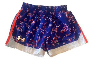 Under Armour girls dot pattern athletic running shorts 5 - Picture 1 of 2