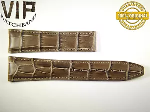 NEU OEM echt Maurice Lacroix Armband 22 mm Echtleder braun grau Farbe - Bild 1 von 2