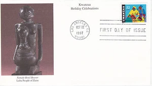 MYSTIC STAMP FIRST DAY COVER - 1997 HOLIDAY CELEBRATIONS KWANZAA SCOTT #3175 - Picture 1 of 2