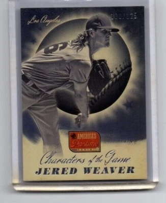 Tarjeta limitada Jered Weaver # 108/125 Los Angeles Angels 2013 Panini Foto 1 de 2
