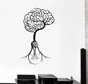 Vinyl Wall Decal Brain Creative Idea Bulb Teamwork Stickers (2783ig) - Picture 1 of 3