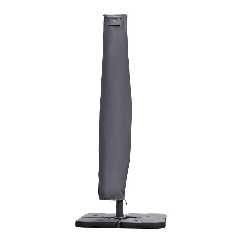 260x40/50cm Schutzhülle für Ampelschirm Abdeckhaube Abdeckhülle Abdeckung Grau