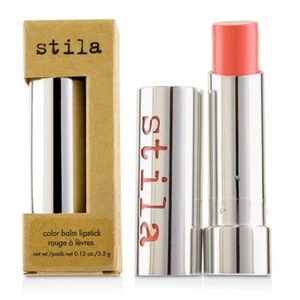 Stila Color Balm Lippenstift in Avery 03 Peachy Coral Farbton 0,12 Unzen Neu im Karton & versiegelt - Bild 1 von 1