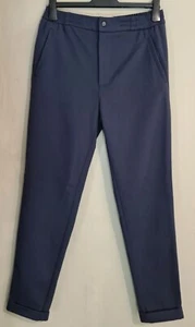 Folk Turn up Sweatpant Trousers Navy Size 2 Small  - Picture 1 of 8