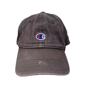 Champion Brand Brown Distressed Strapback Adjustable Hat Cap Baseball Men Women - Picture 1 of 8