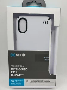 Speck Presidio Pro Case for Apple iPhone X & iPhone XS (5.8") - White / Black - Picture 1 of 3