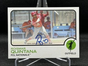 2022 Topps Heritage Minor League Edition Real One Roismar Quintana #ROA-RQ Auto - Picture 1 of 2