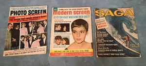 Vintage Magazine Modern Screen 1966 SAGA 1964 Photo Screen 1968 Lot Of 3 - Picture 1 of 23