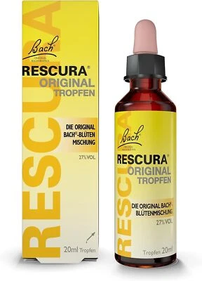 Original Bach RESCURA Tropfen: (ehemals Rescue) Bachblüten-Mischung, 20ml - Bild 1 von 4
