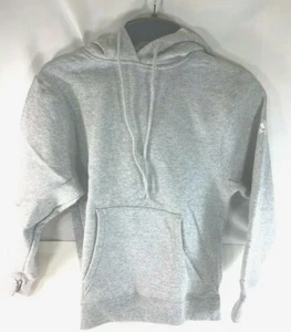 Adidas Performance Sweatshirt Hoodie Grey Gray Youth Small NEW - G28 - Picture 1 of 6