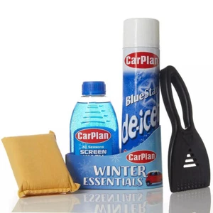 CarPlan Winter Essential Car Care Travel Kit Screenwash Demiste De Icer Scraper - Picture 1 of 5